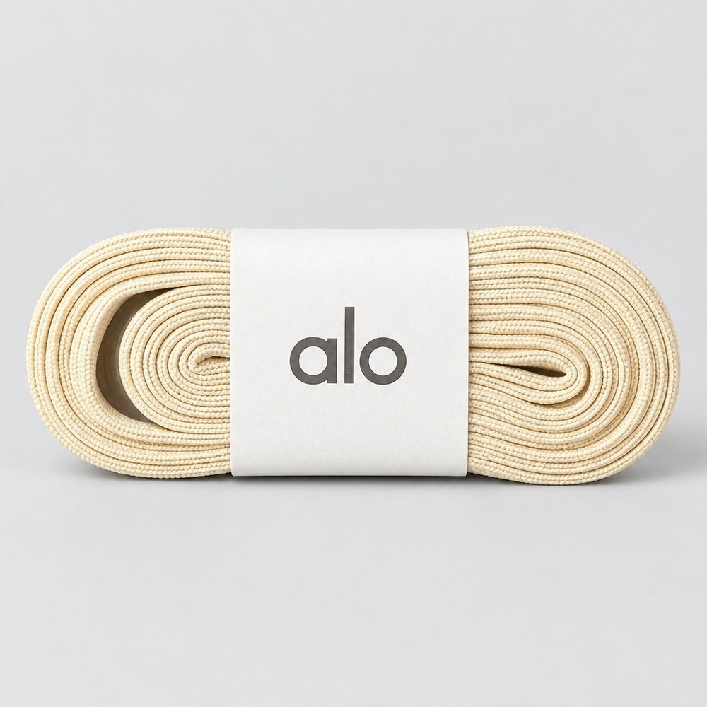 Alo Yoga Flat Athletic Shoelaces Cream Off-White One Pair New